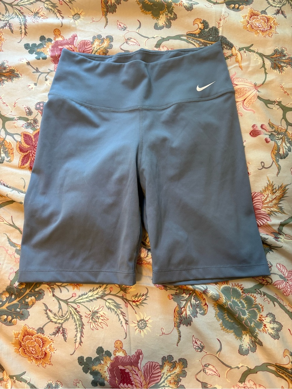 Nike Women's Slate Blue High-Rise Bike Shorts